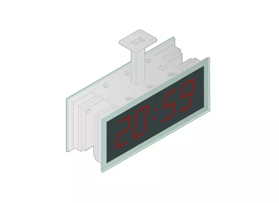 LEDI REVERSO 12 outdoor digital clock