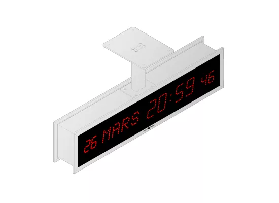 LEDICA REVERSO 7.M.S calendar digital clock