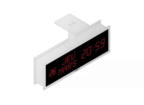 LEDICA ALPHA REVERSO 7.M calendar digital clock