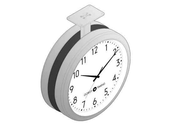 HANDI 450 double-sided analogue clock