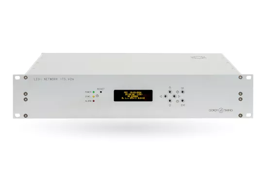 LEDI NETWORK ITS V2M 2U time server front panel