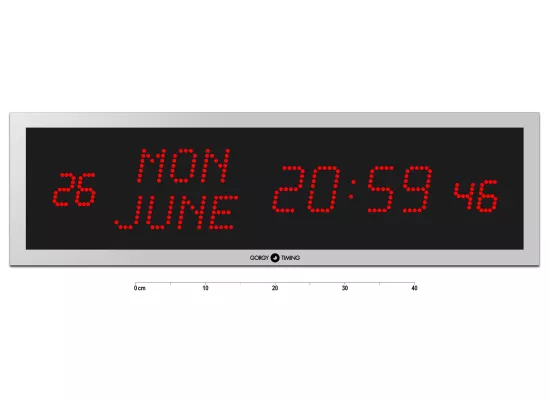 LEDICA ALPHA 7.M.S calendar digital clock