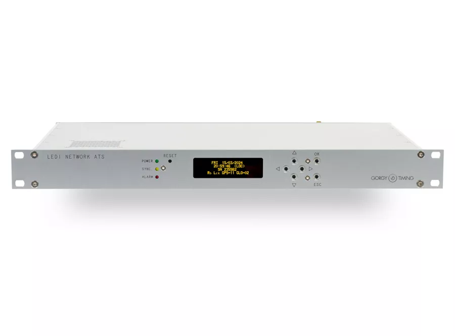 LEDI NETWORK ATS time server front panel