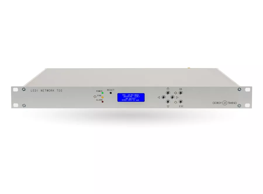 LEDI NETWORK TDS time server front panel