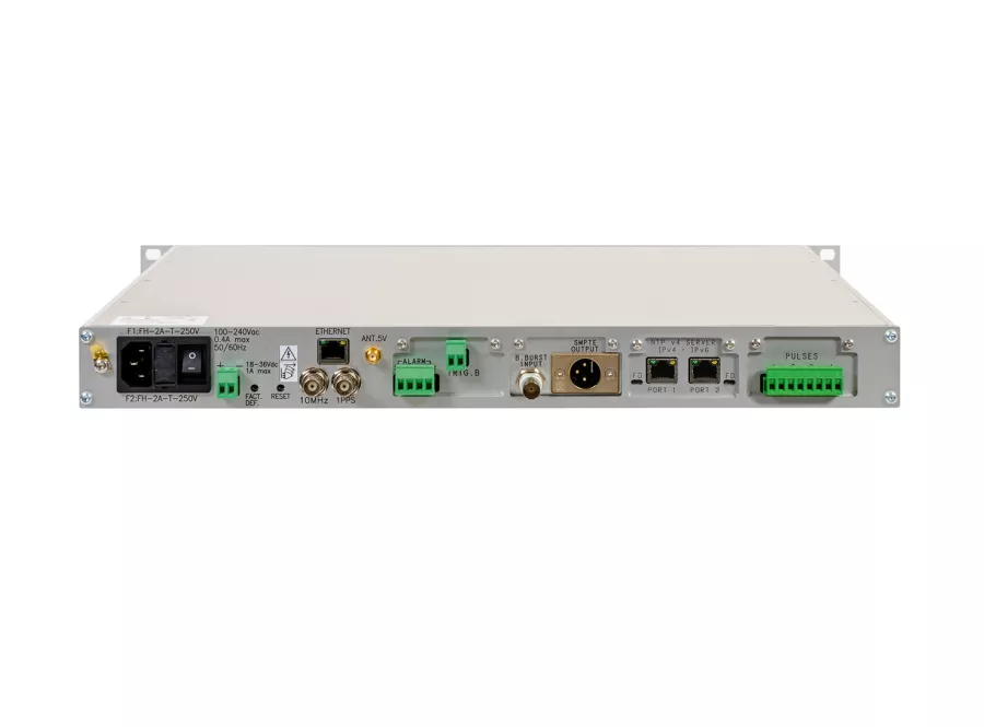 LEDI NETWORK ITS V2M 1U time server back