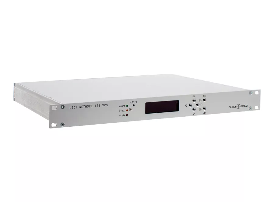 LEDI NETWORK ITS V2M 1U time server perspective