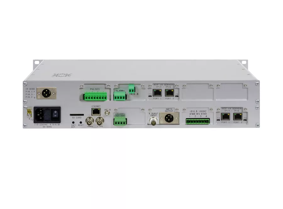 LEDI NETWORK ITS V2M 2U time server back
