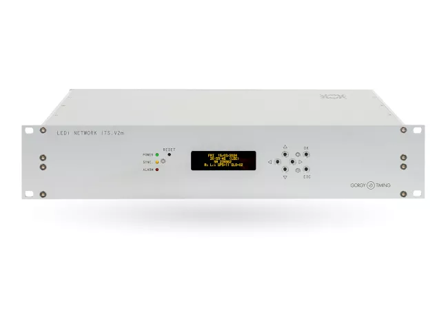 Serveur de temps LEDI NETWORK ITS V2M 2U face avant